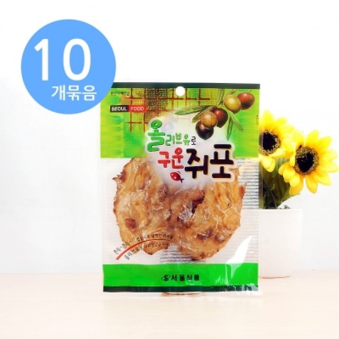 서울식품 올리브유로 구운쥐포 24g x10개