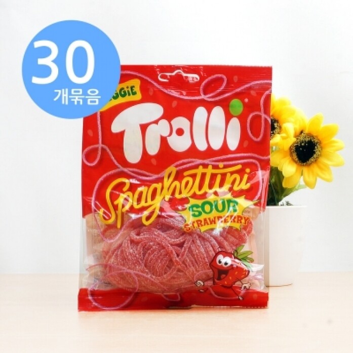 트롤리 스파게티니 사우어 딸기맛 100g x30개